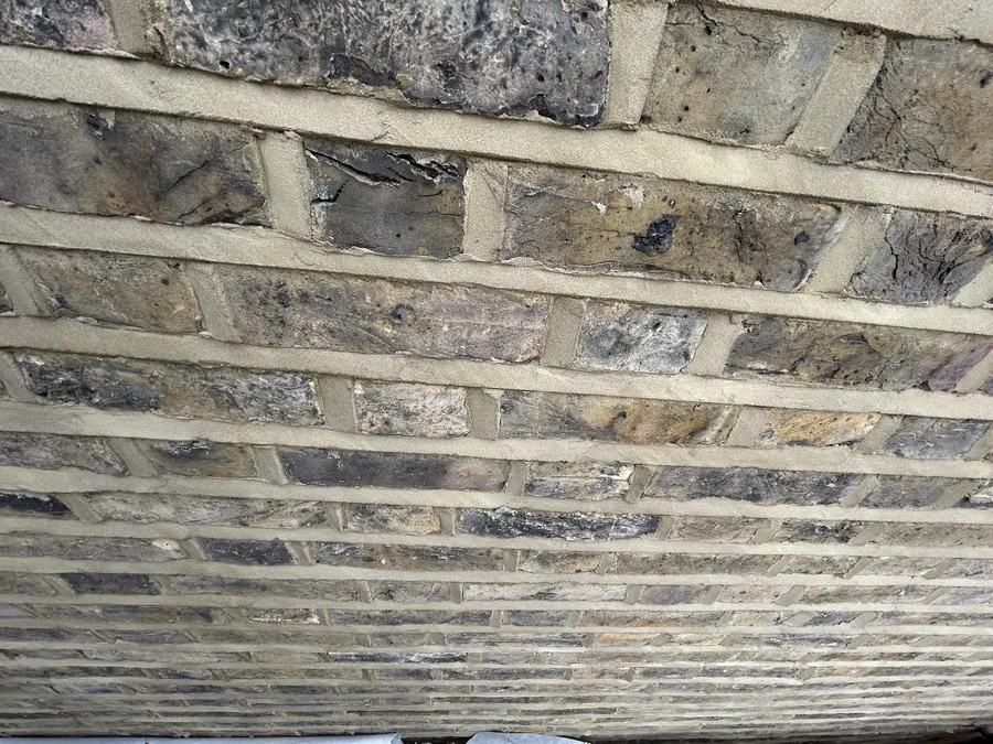 Repointed London stock brickwork, Imperial Roofcraft roofing job in London