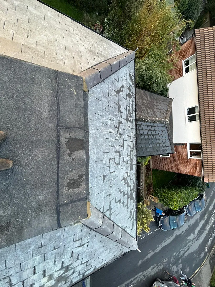 Flat roof on a dormer with slate-effect tiled cheeks, Imperial Roofcraft roofing job in London